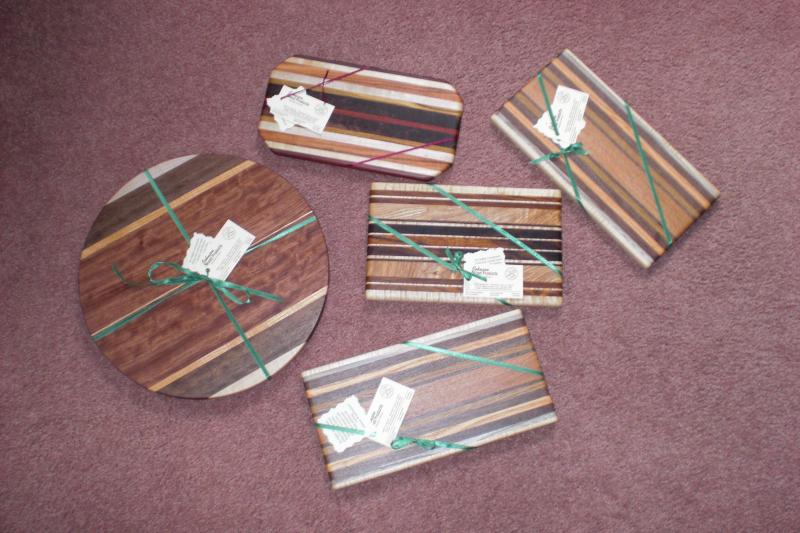 The photos are an example of the great cutting boards we have to offer!